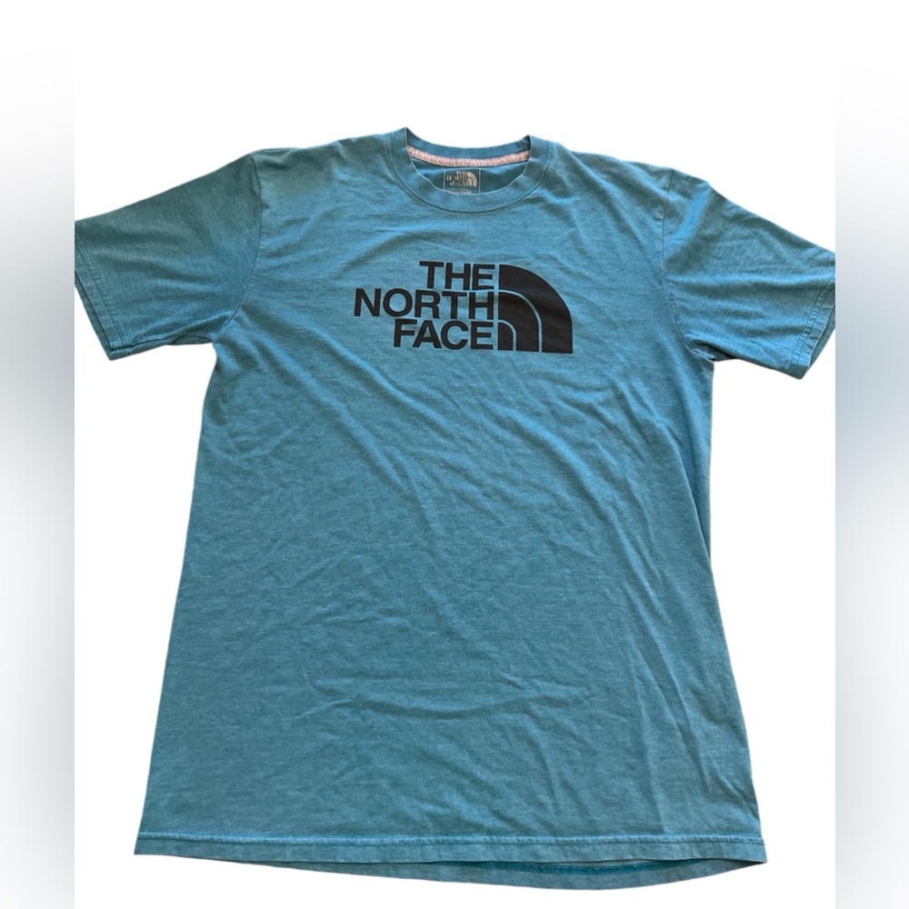 North Face T-shirt, teal, men’s size medium